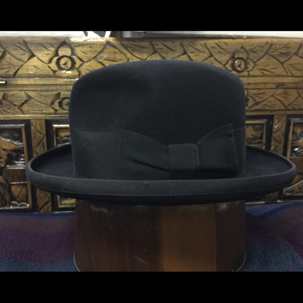 Rare Vintage 1950s Melton Selco Homburg Hat 6 5/8